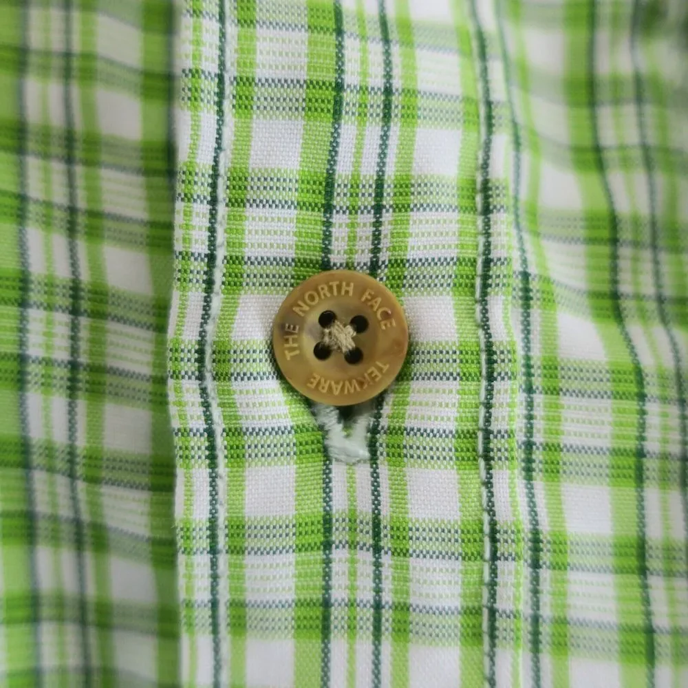The North Face Short Sleeve Button Up Shirt Mens‎ L Green